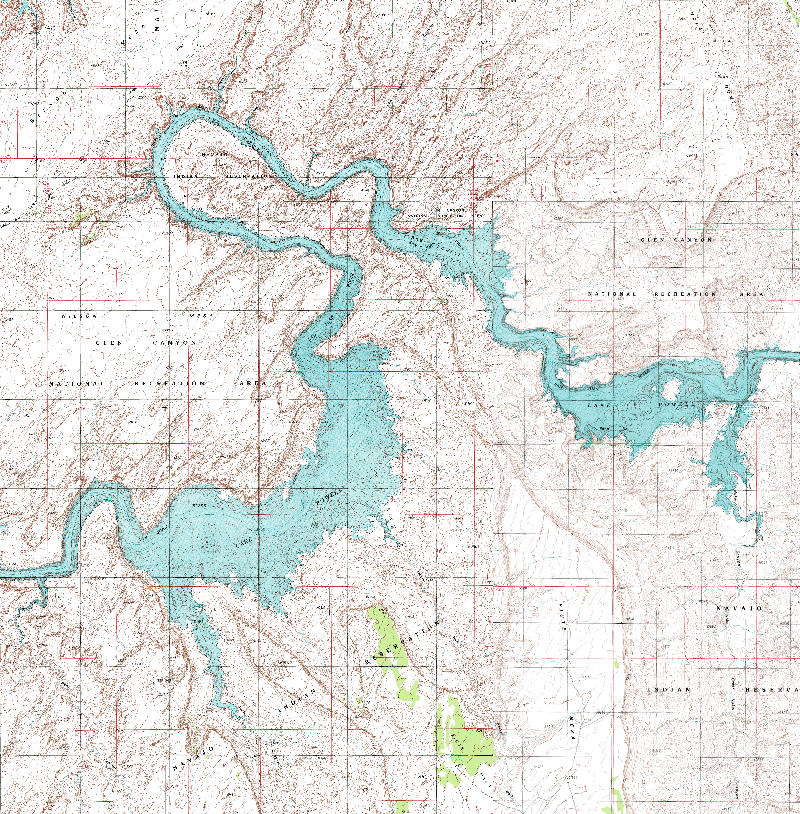Middle San Juan topo Map