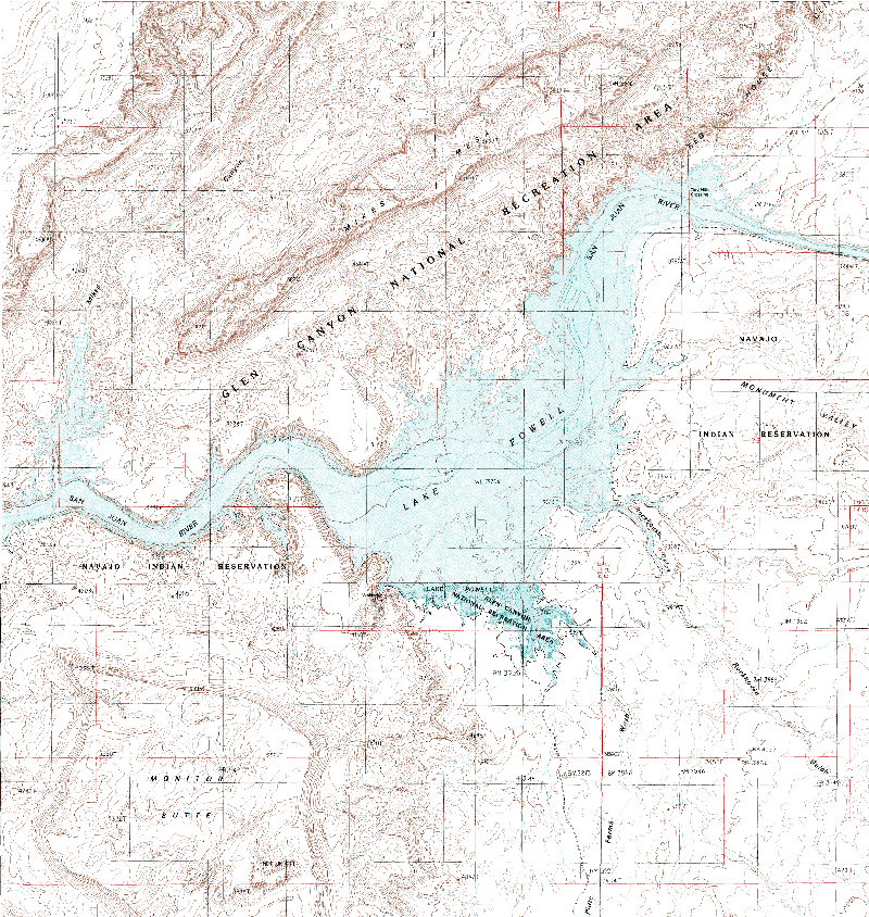 Upper San Juan Topo Map